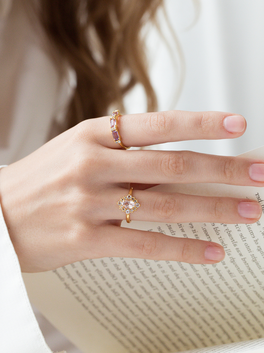 Bague saphir bleu en or vermeil 18 carats