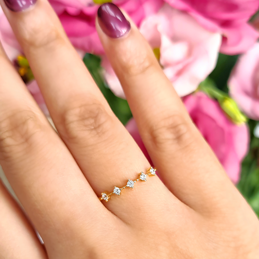 Anillo Celeste en Oro