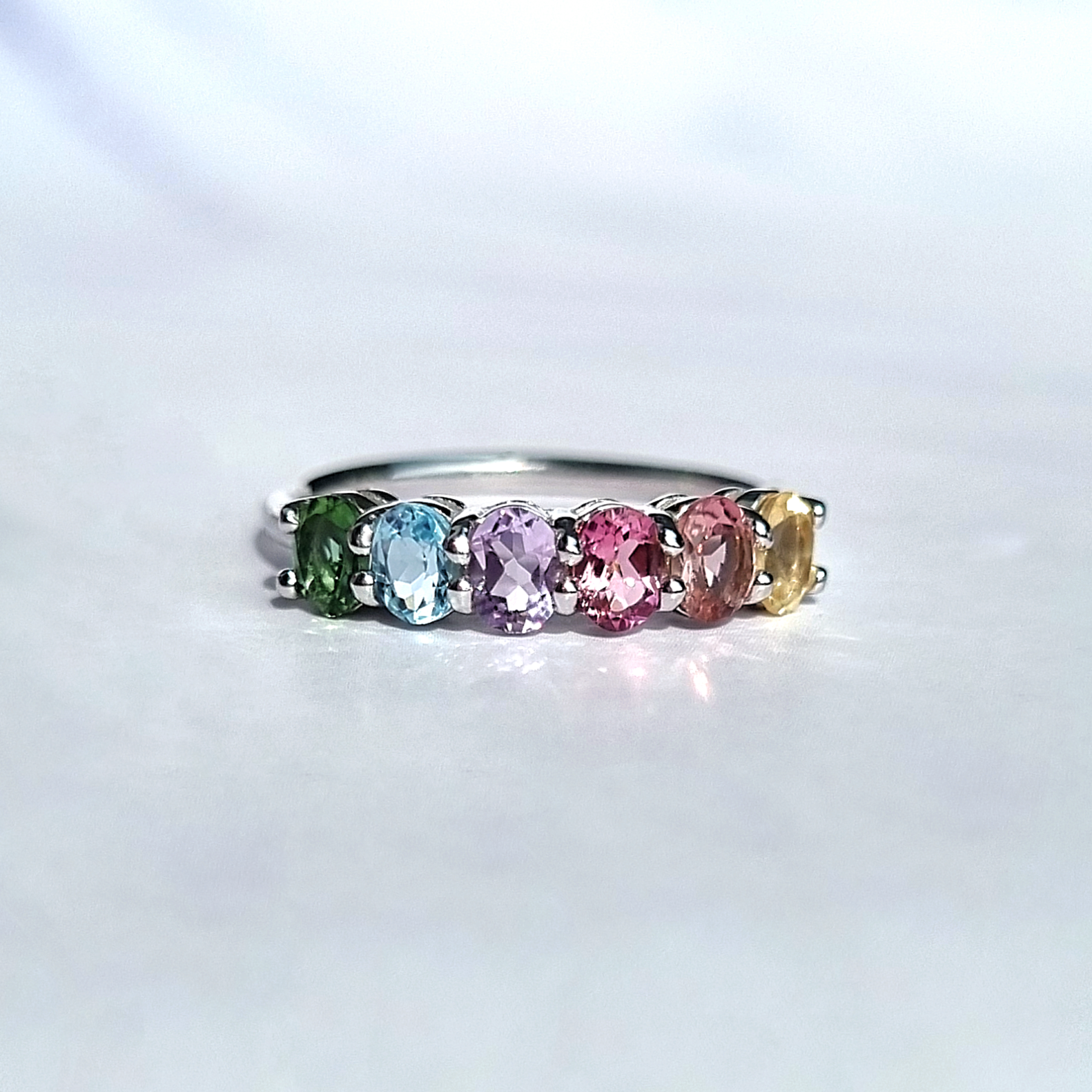 Sterling silver diamond eternity 2025 ring