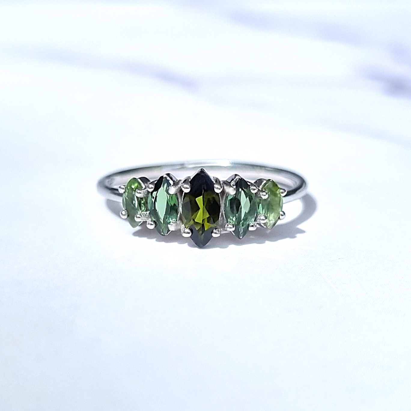 Sterling silver 2025 tourmaline ring