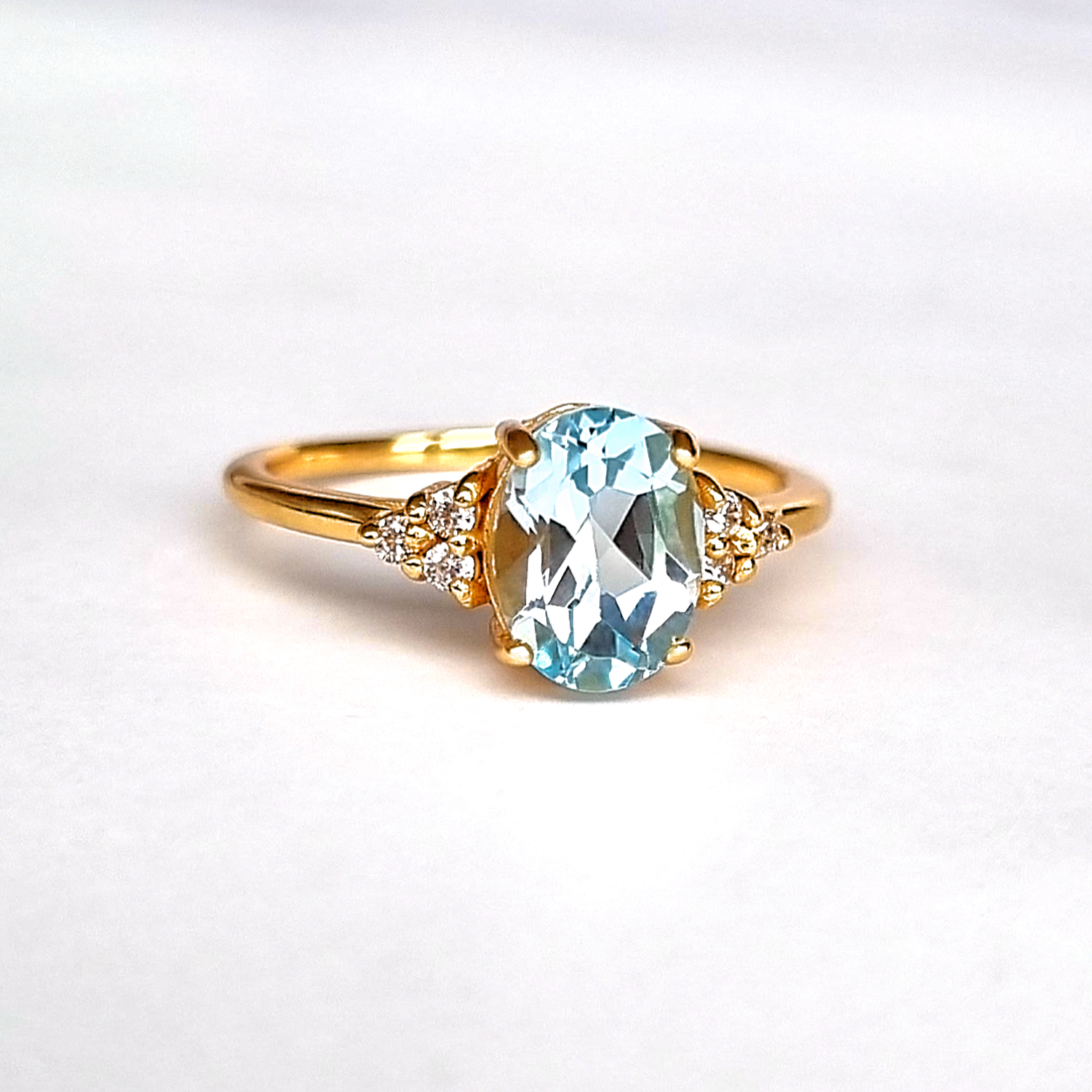 Sky blue 2025 topaz ring