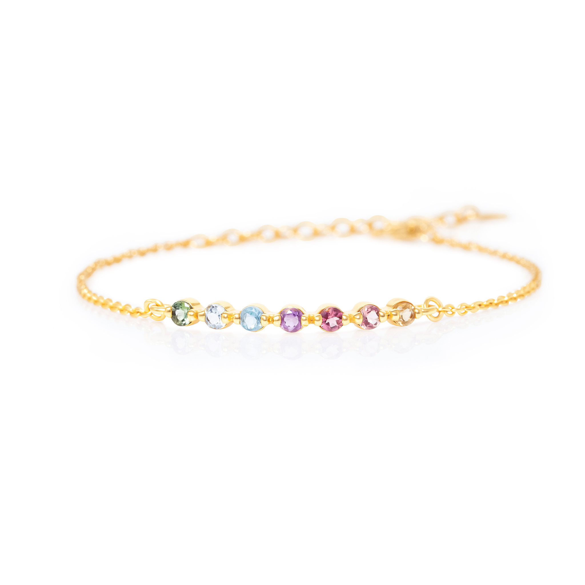 Bold Rainbow Sapphire Tennis Bracelet | SUZANNE KALAN®