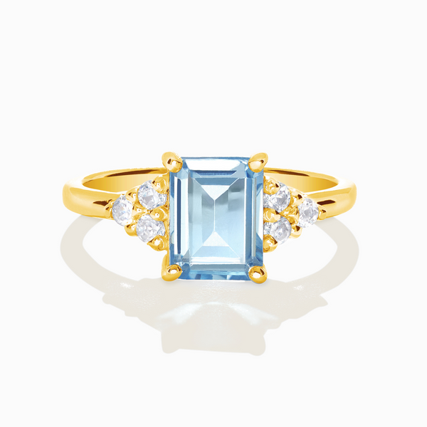 Bague améthyste lavande en or vermeil 18 carats