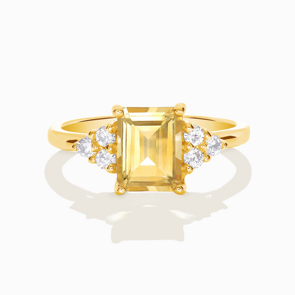 Bague améthyste lavande en or vermeil 18 carats