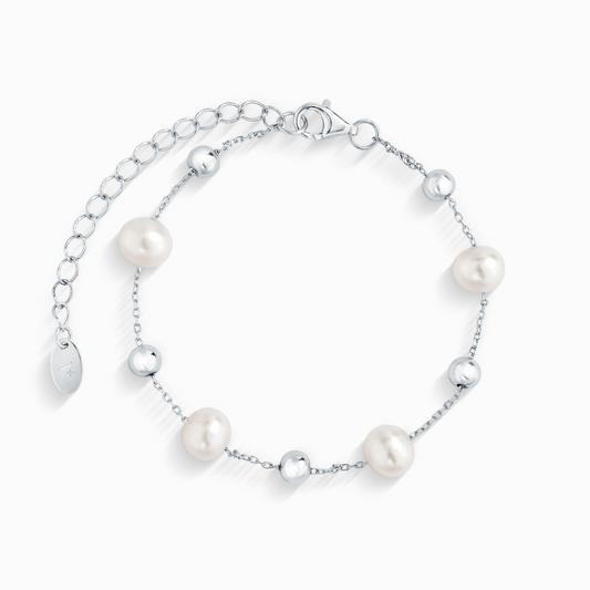 Pearl Bracelet in Sterling Silver