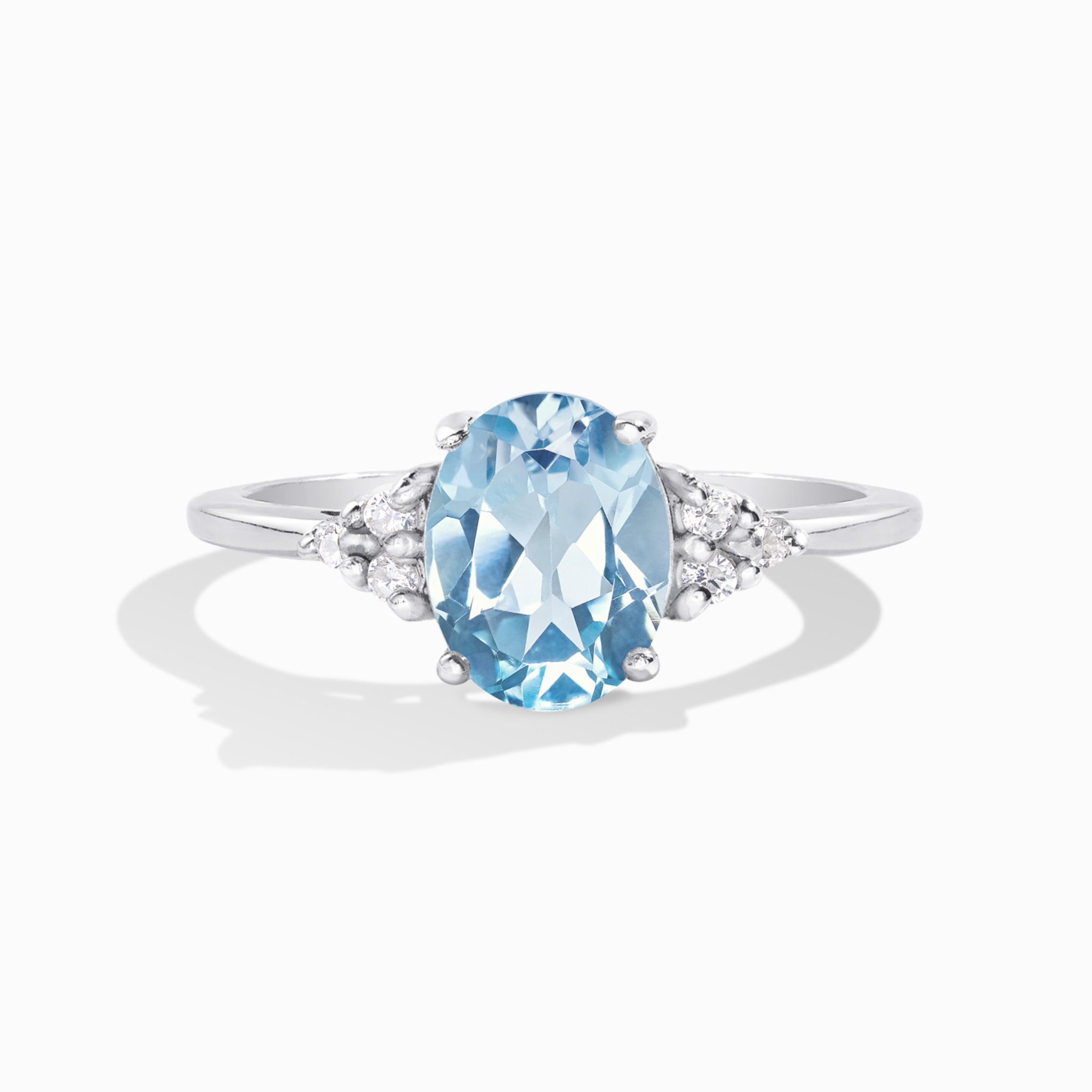 10 CT Blue Topaz Sterling Silver Ring – 925, Women's, Size 5-10, Unbranded, New Without Packaging
