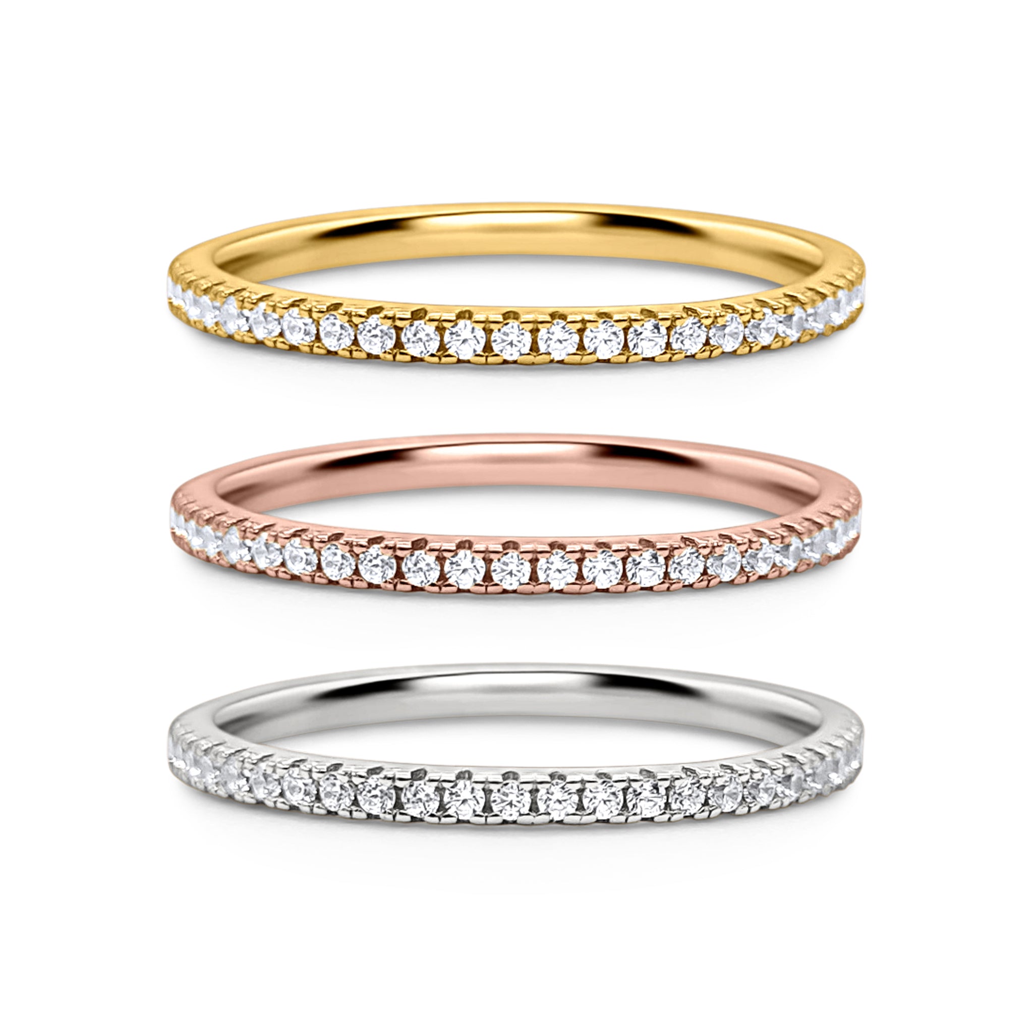 Essential Eternity Stacking Ring Set – Vianne Jewellery