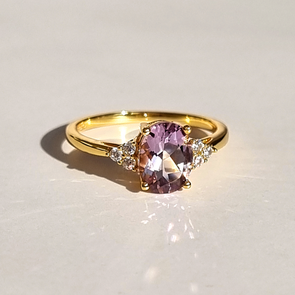 Lavender Amethyst Ring in 18k Gold Vermeil