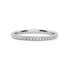 Sterling Silver Full Band Eternity Ring (Thin Band) - Stackable, Minimalist, Dainty Ring, Birthday, Anniversary, Gift For Her, Wedding Band